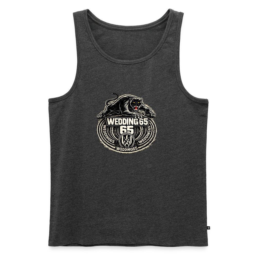 Panther Wedding 65 Männer Premium Tank Top - Anthrazit meliert