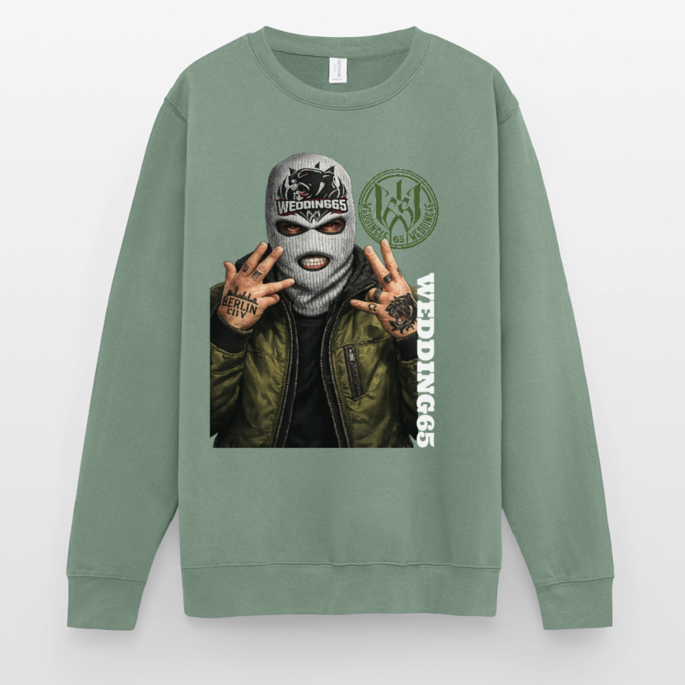BC Green Wedding65 Unisex Pullover - Graugrün