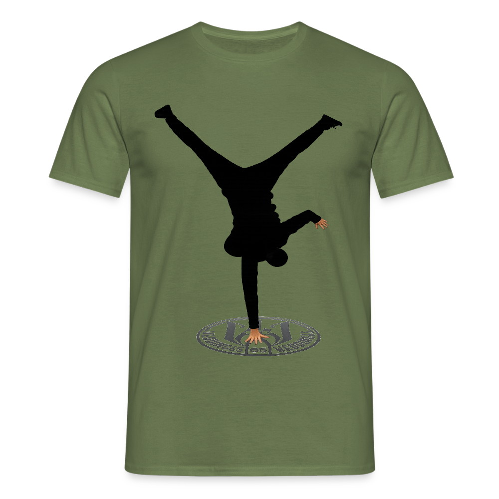 White Logo Breakdancer Mesutman Wedding65 Männer T-Shirt - Militärgrün