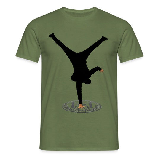 White Logo Breakdancer Mesutman Wedding65 Männer T-Shirt - Militärgrün