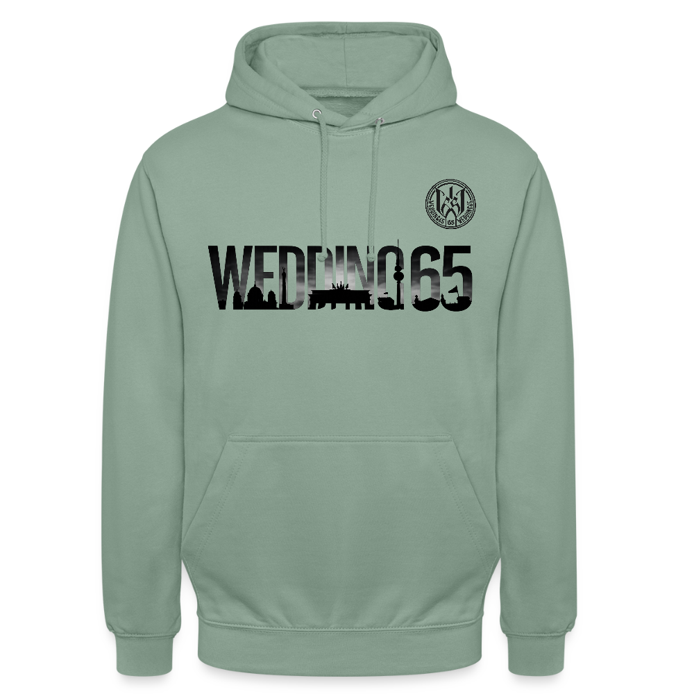 Wedding 65 Basic white Unisex Hoodie - Graugrün
