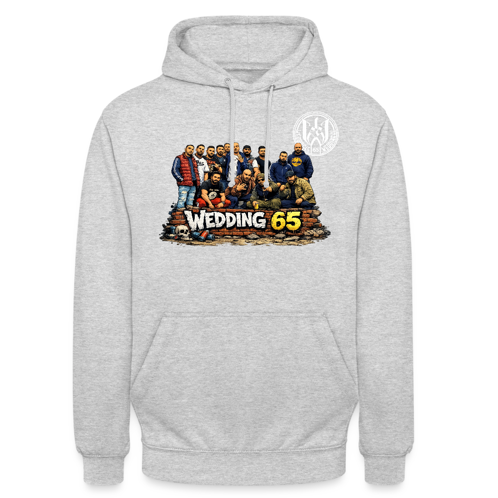 Group Wedding65 Ghetto Unisex Hoodie - Hellgrau meliert
