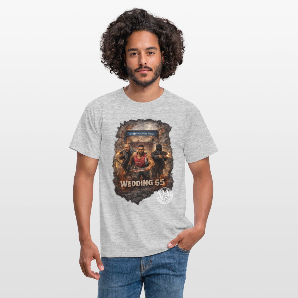 CS Wedding65 Männer T-Shirt - Grau meliert