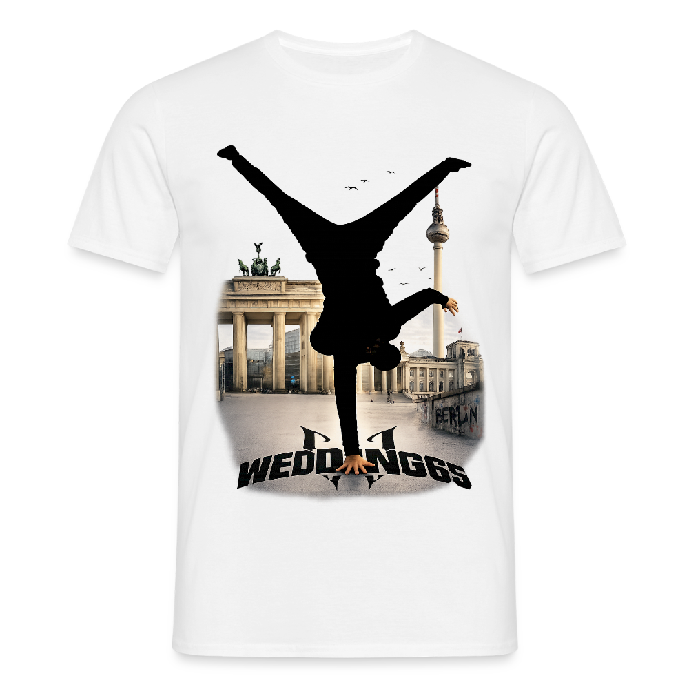 Berlin Sight Skyline Wedding 65 Männer T-Shirt - Weiß