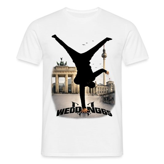 Berlin Sight Skyline Wedding 65 Männer T-Shirt - Weiß