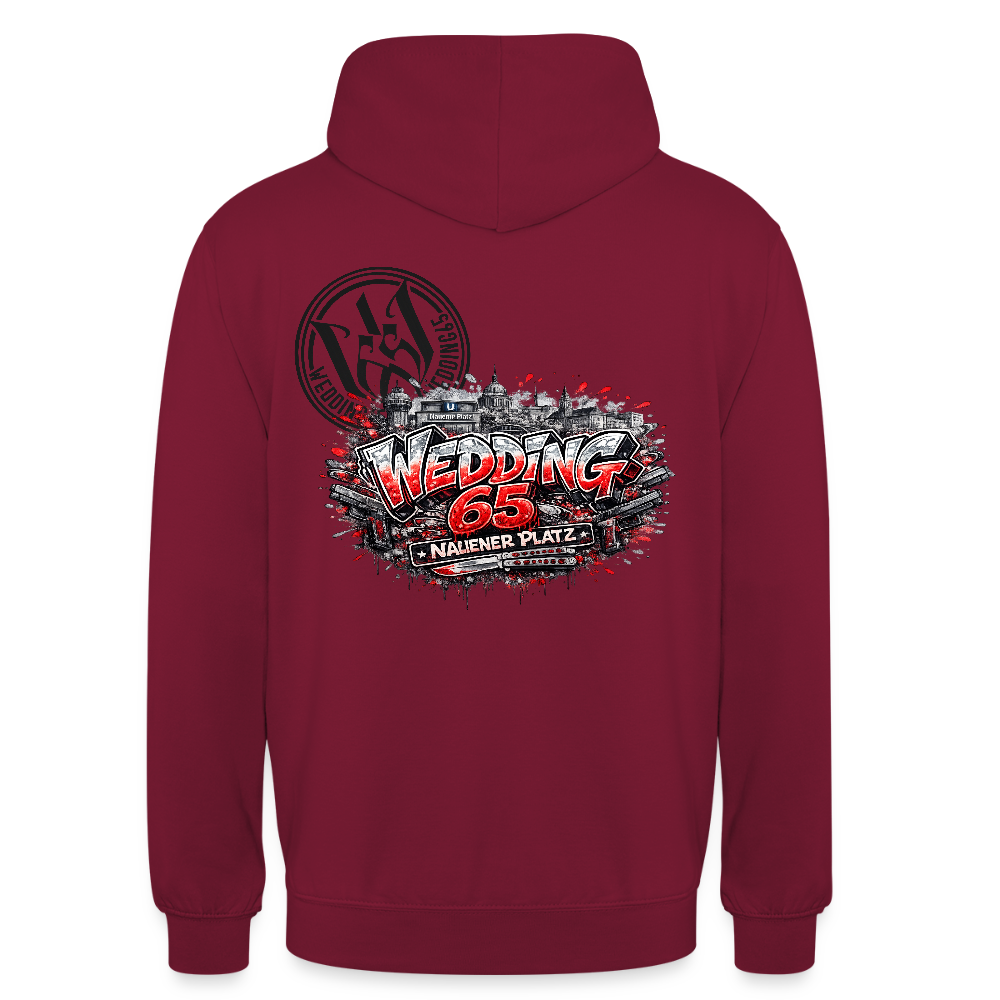 Berlin Wedding 65 Nauener Platz Unisex Hoodie - Bordeaux