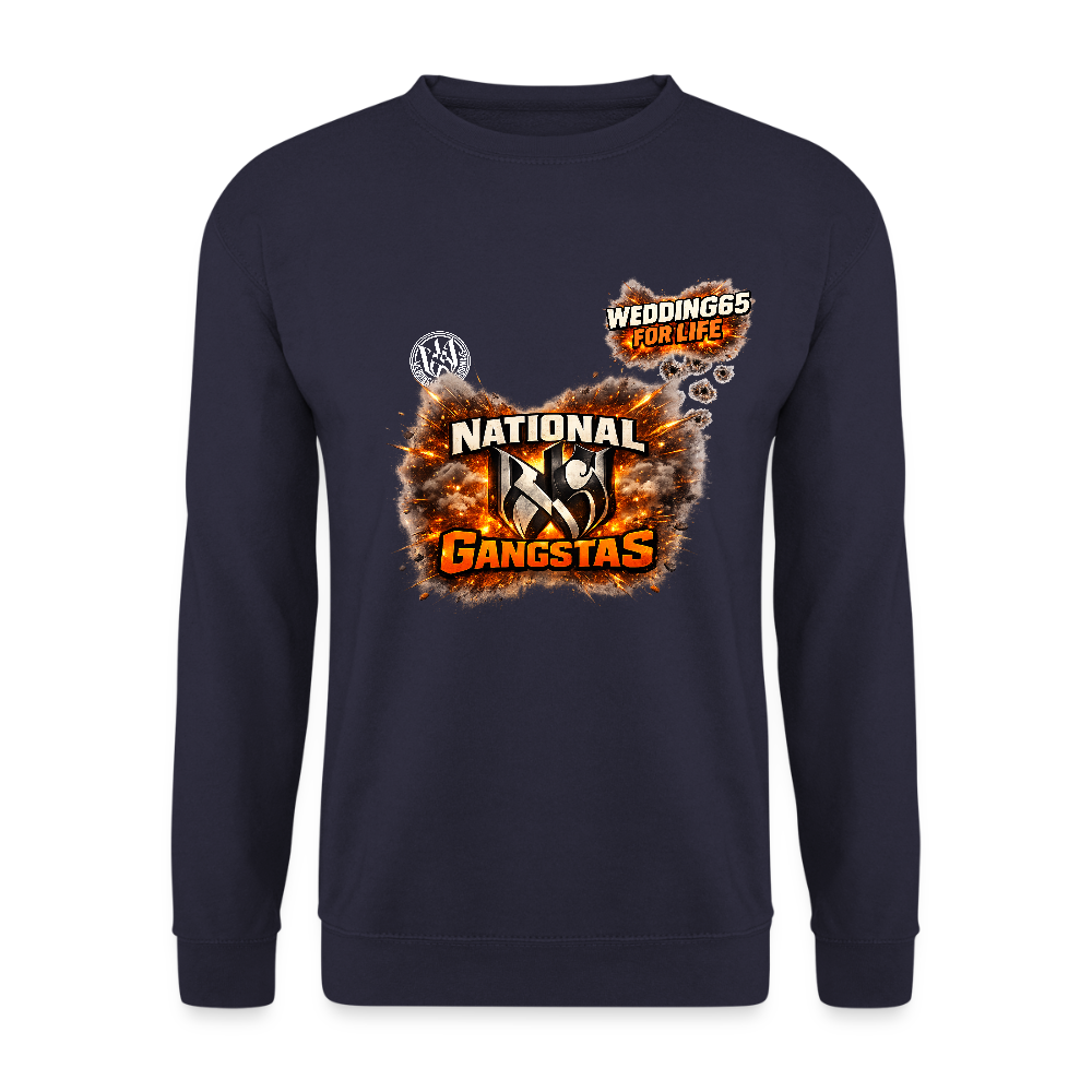 National Gangstas WEDDING65 Unisex Pullover - Navy