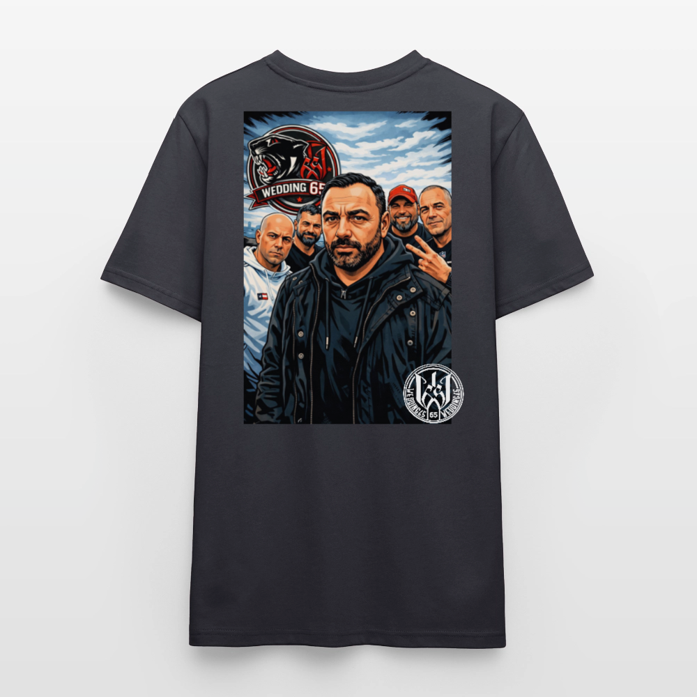 Red Panther Wedding65 Unisex T-Shirt CRAFTER - Dunkles Graublau