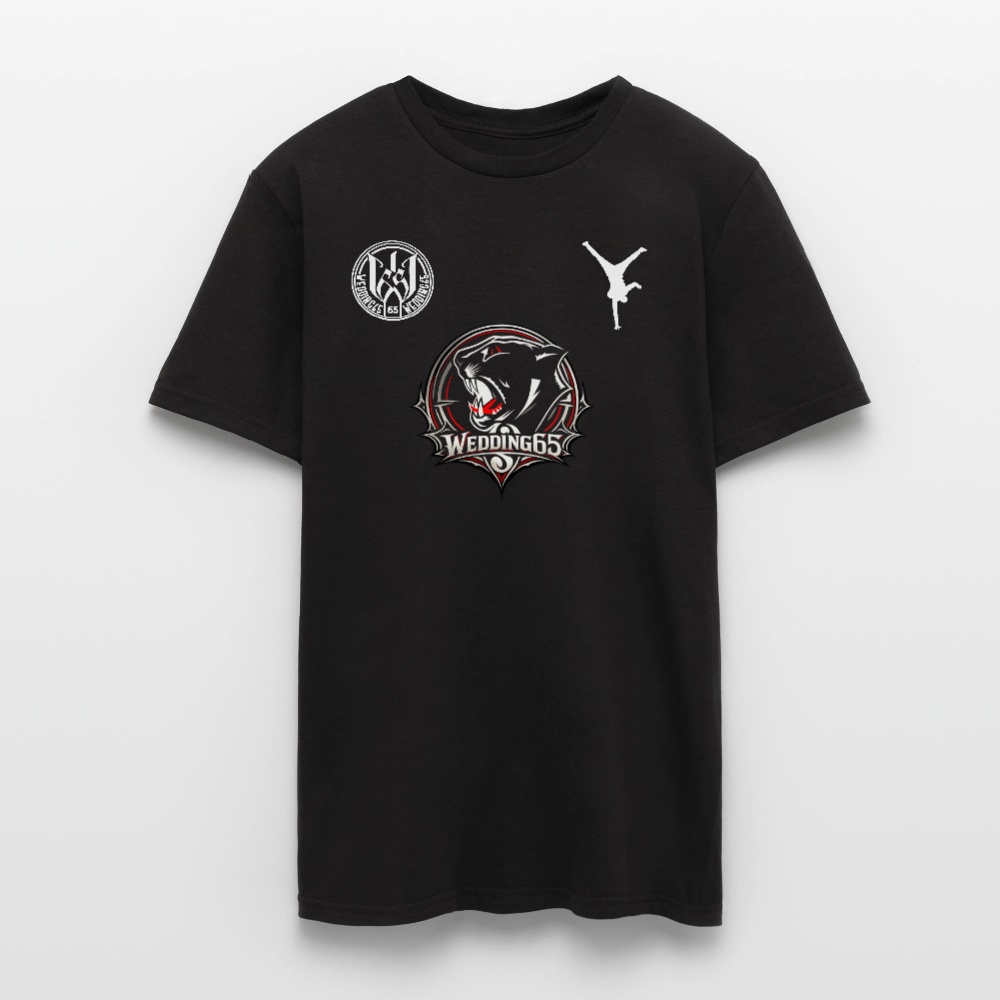 Panther Logo Wedding65 Männer T-Shirt - Schwarz