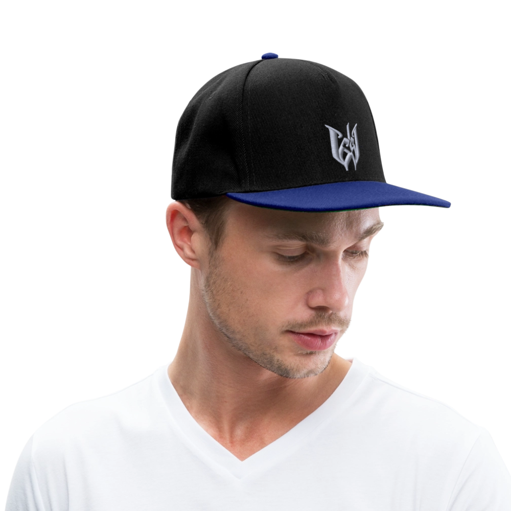 Wedding65 Strick Snapback Cap - Schwarz/Königsblau