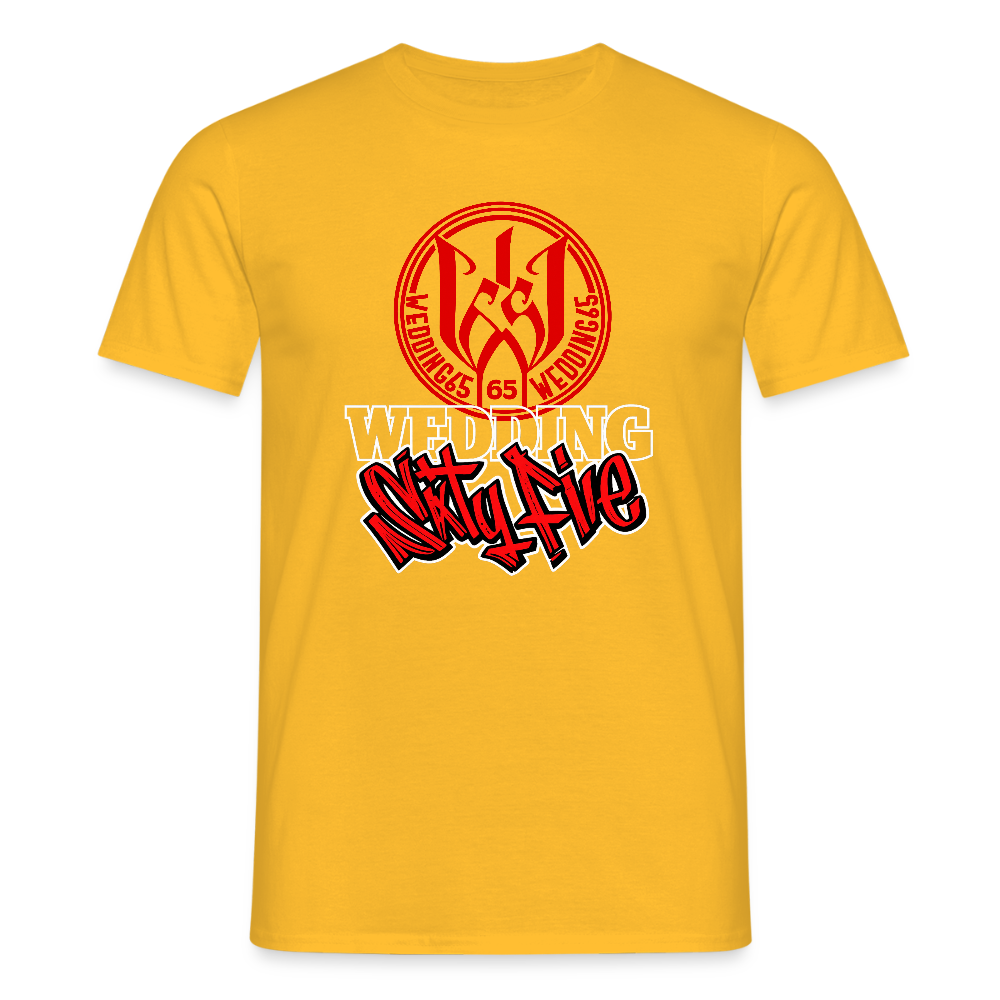 Red Black Wedding65 Männer T-Shirt - Gelb