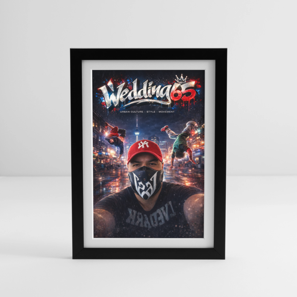 Wedding 65 Urban Poster 40x60 cm - Schwarz