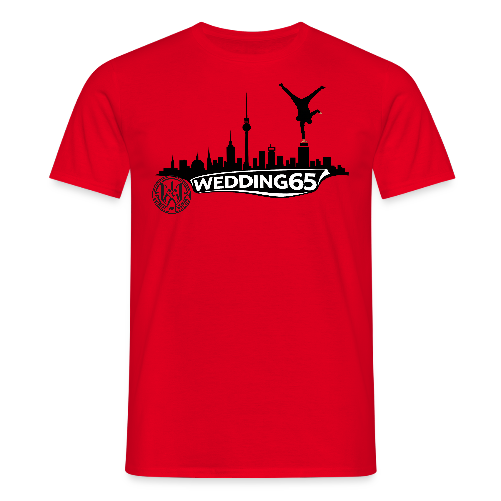 Mesutman Wedding Skyline 65 Männer T-Shirt - Rot