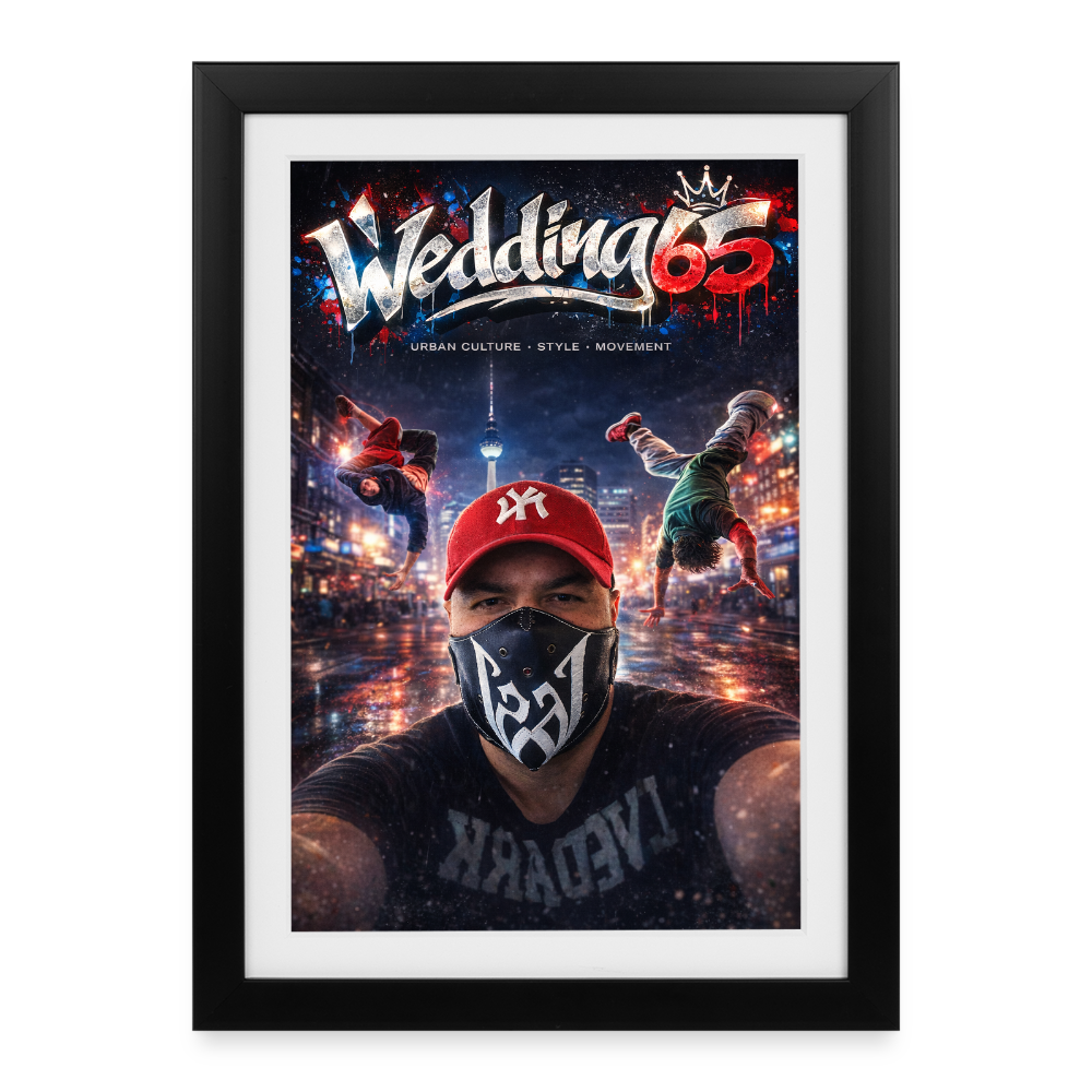 Wedding 65 Urban Poster 40x60 cm - Schwarz