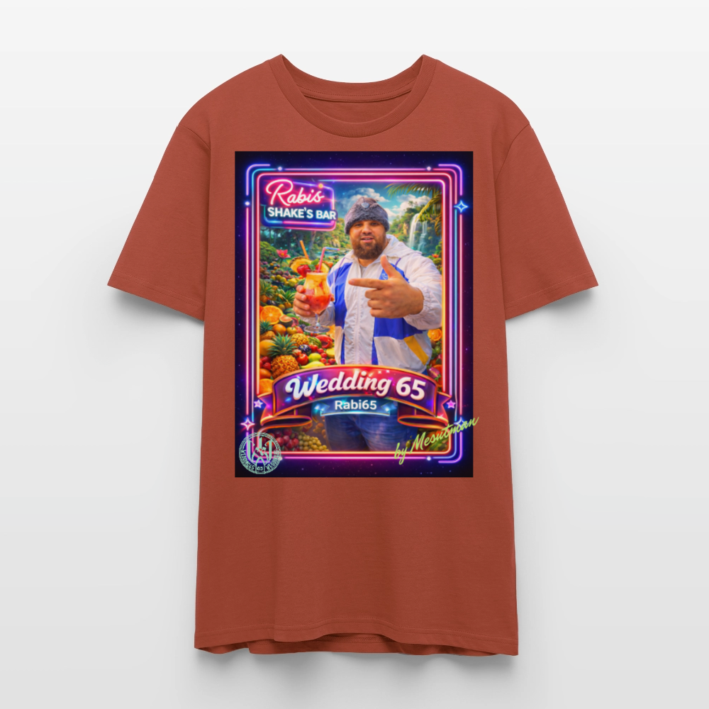 Wedding65 Rabis Shake's Bar Unisex T-Shirt - Terrakotta