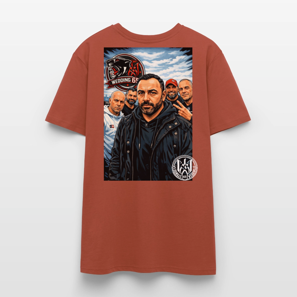 Red Panther Wedding65 Unisex T-Shirt CRAFTER - Terrakotta