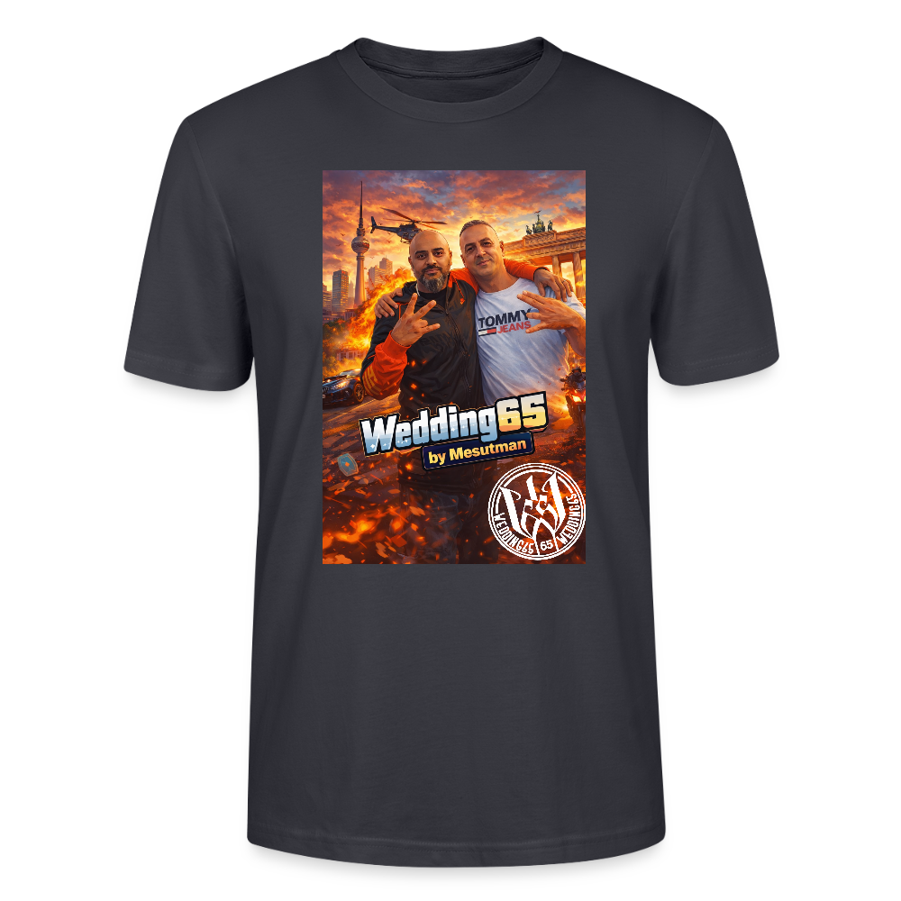 Massiv Wedding65 Berlin T-Shirt - Dunkles Graublau