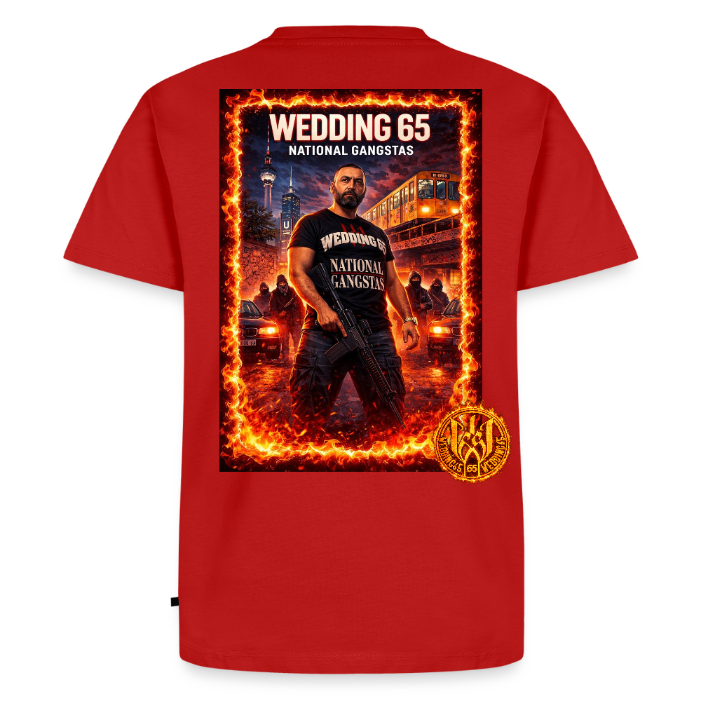 Fire NG Wedding65 Männer Premium T-Shirt - Rot