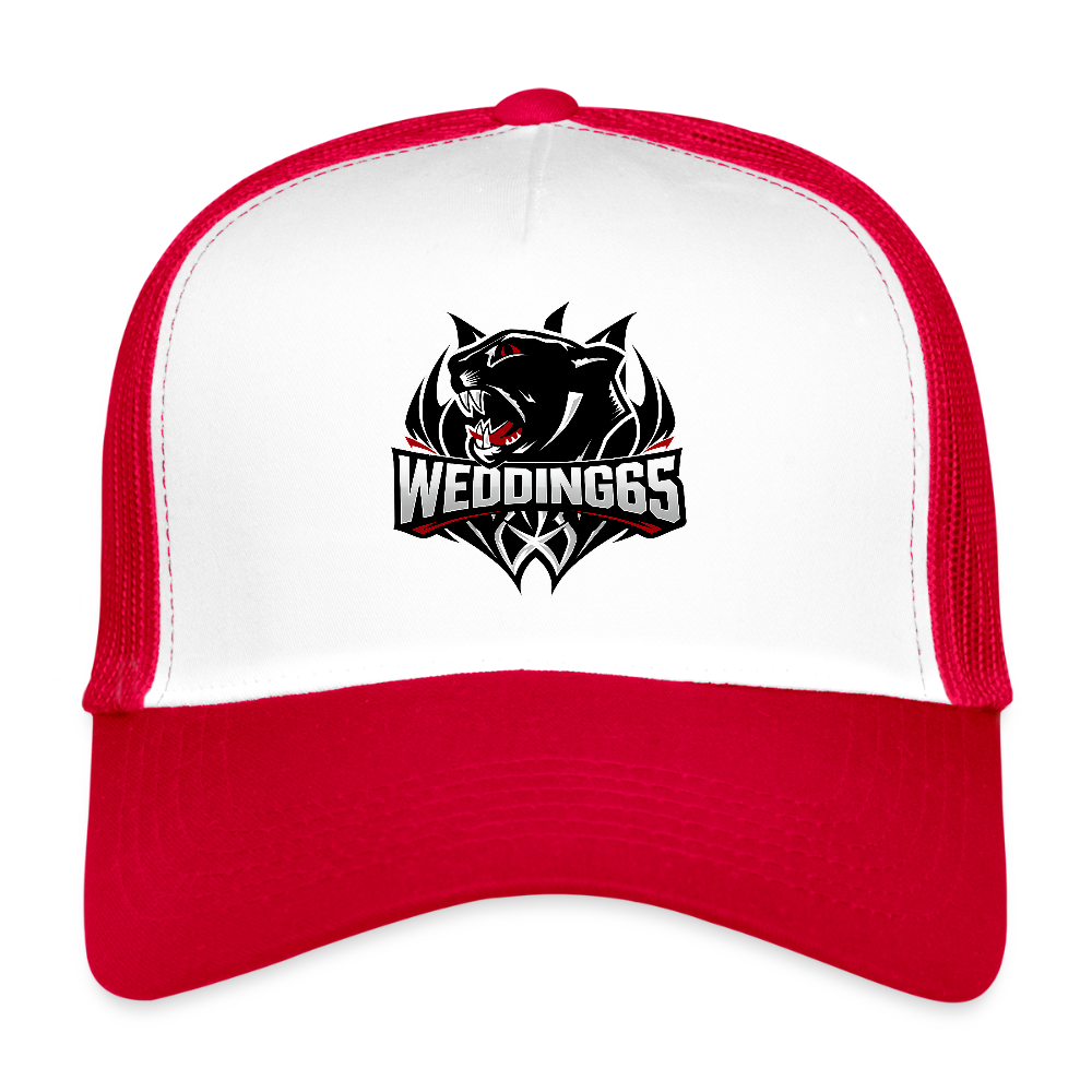 Panther Wedding65 Trucker Cap - Weiß/Rot