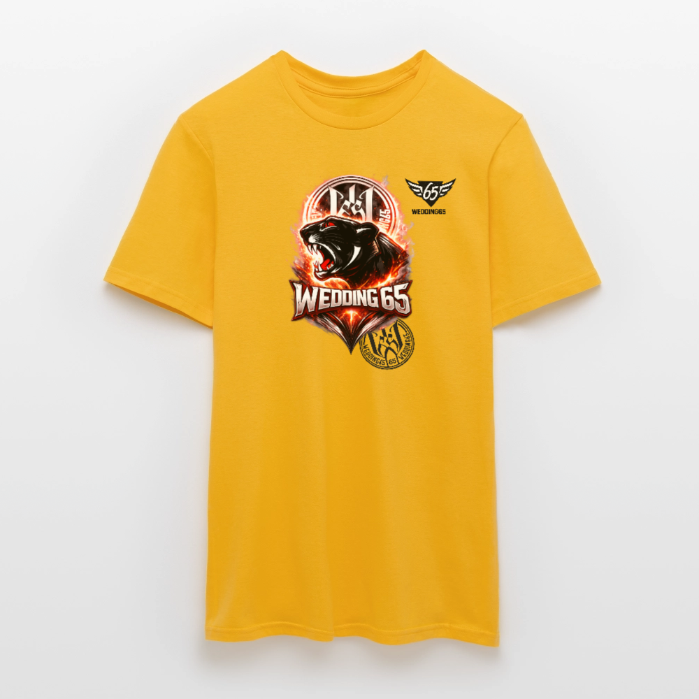 Fire Panther Wedding 65 Männer T-Shirt - Gelb