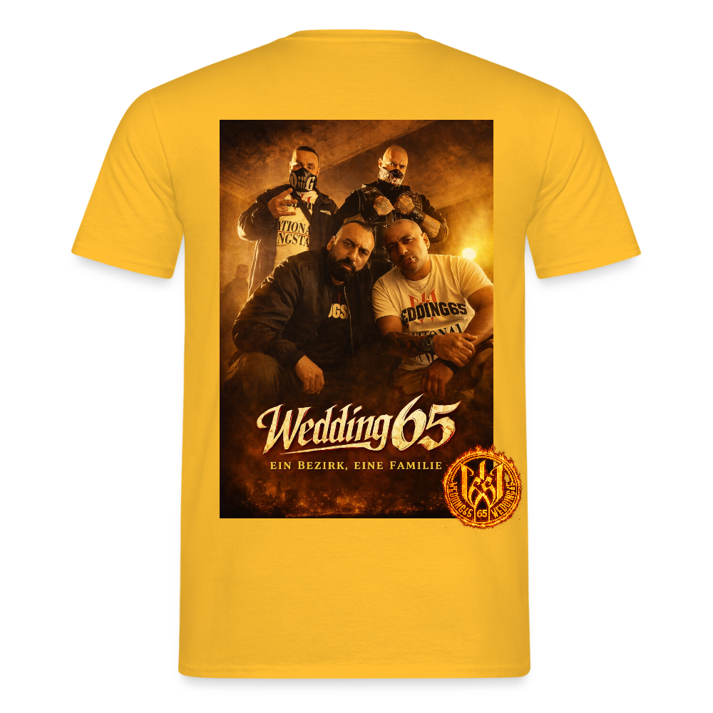 Fire Wedding65 Männer T-Shirt - Gelb