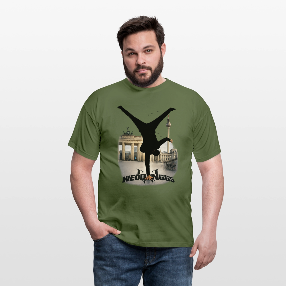 Berlin Sight Skyline Wedding 65 Männer T-Shirt - Militärgrün