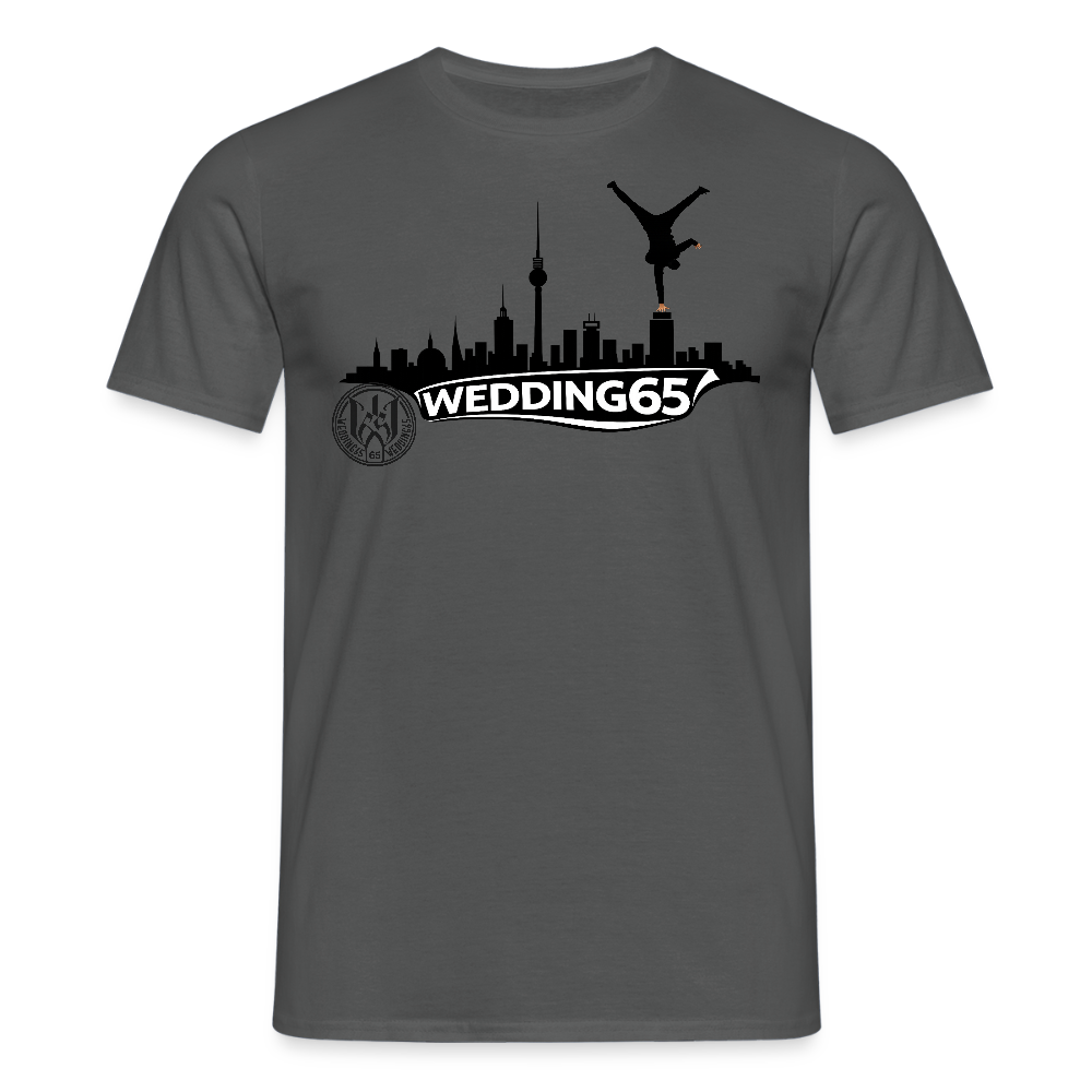 Mesutman Wedding Skyline 65 Männer T-Shirt - Anthrazit