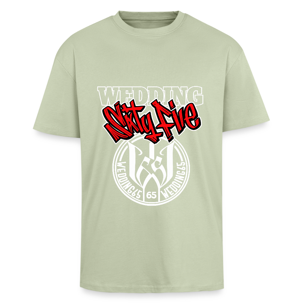 Wedding Sixty Five Heavy Oversize T-Shirt - Leichtes Salbeigrün 