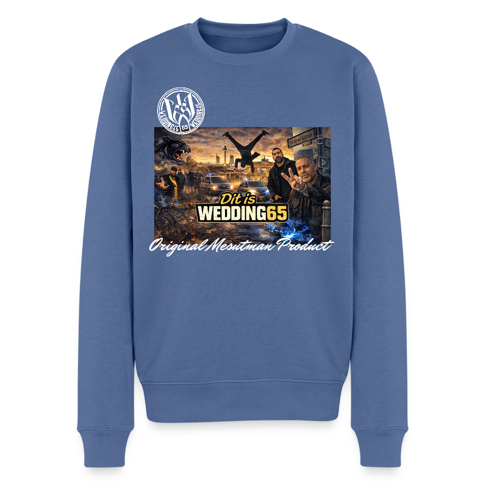 Dit is Wedding 65 Männer Premium Pullover - Taubenblau