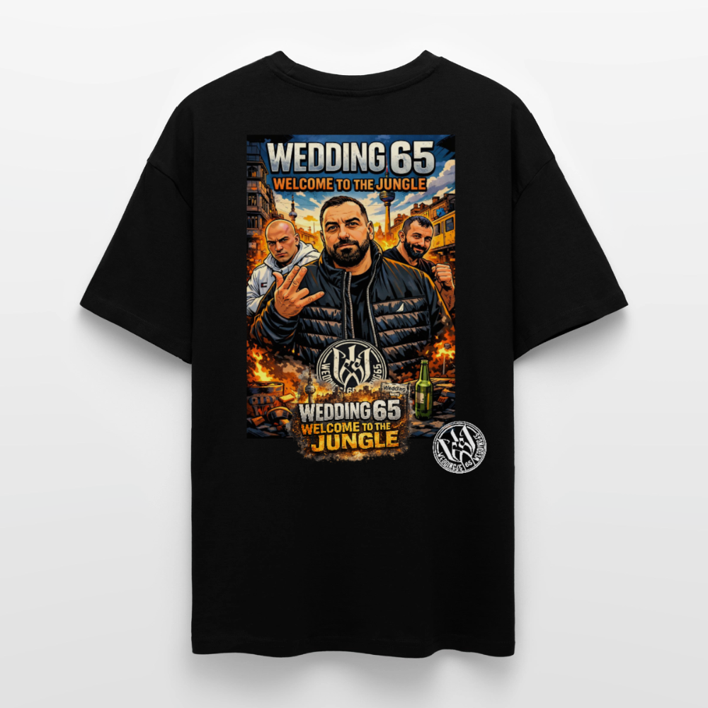Jungle Wedding65 Heavy Oversize T-Shirt - Schwarz