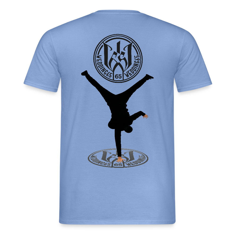 White Logo Breakdancer Mesutman Wedding65 Männer T-Shirt - Carolina Blue