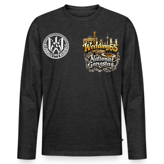 Männer Gangxtas Wedding65 Premium Langarmshirt - Anthrazit meliert