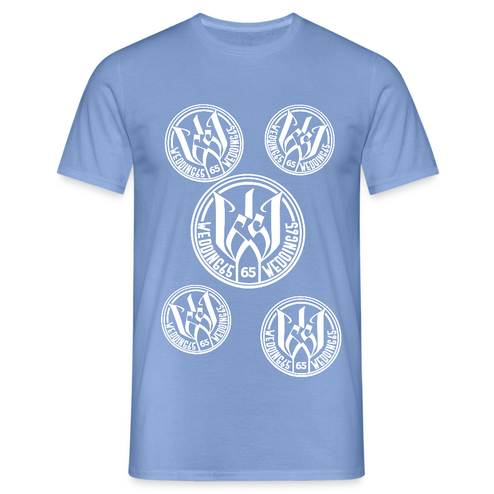 Black logo Shirt Wedding65 Männer T-Shirt - Carolina Blue
