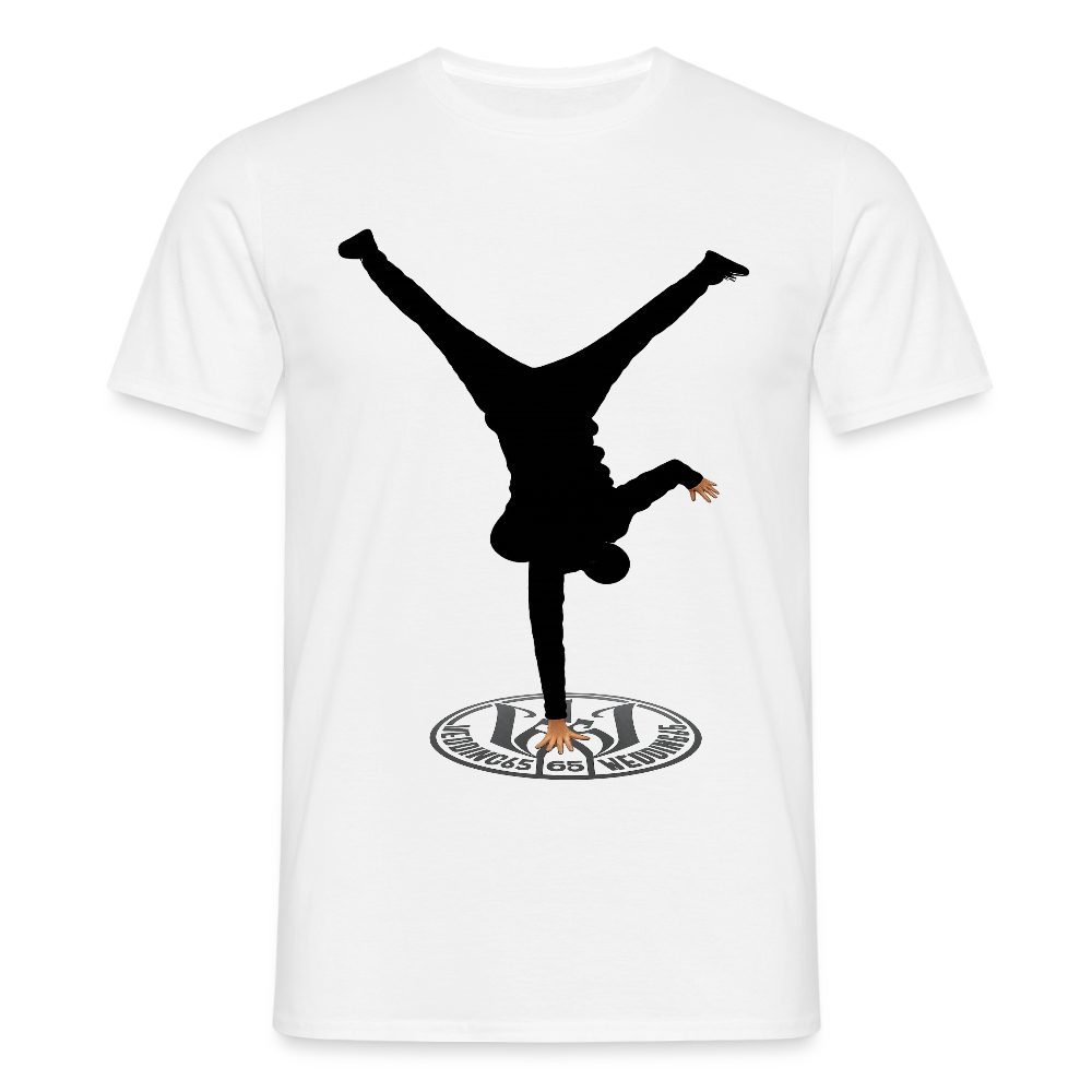 White Logo Breakdancer Mesutman Wedding65 Männer T-Shirt - Weiß