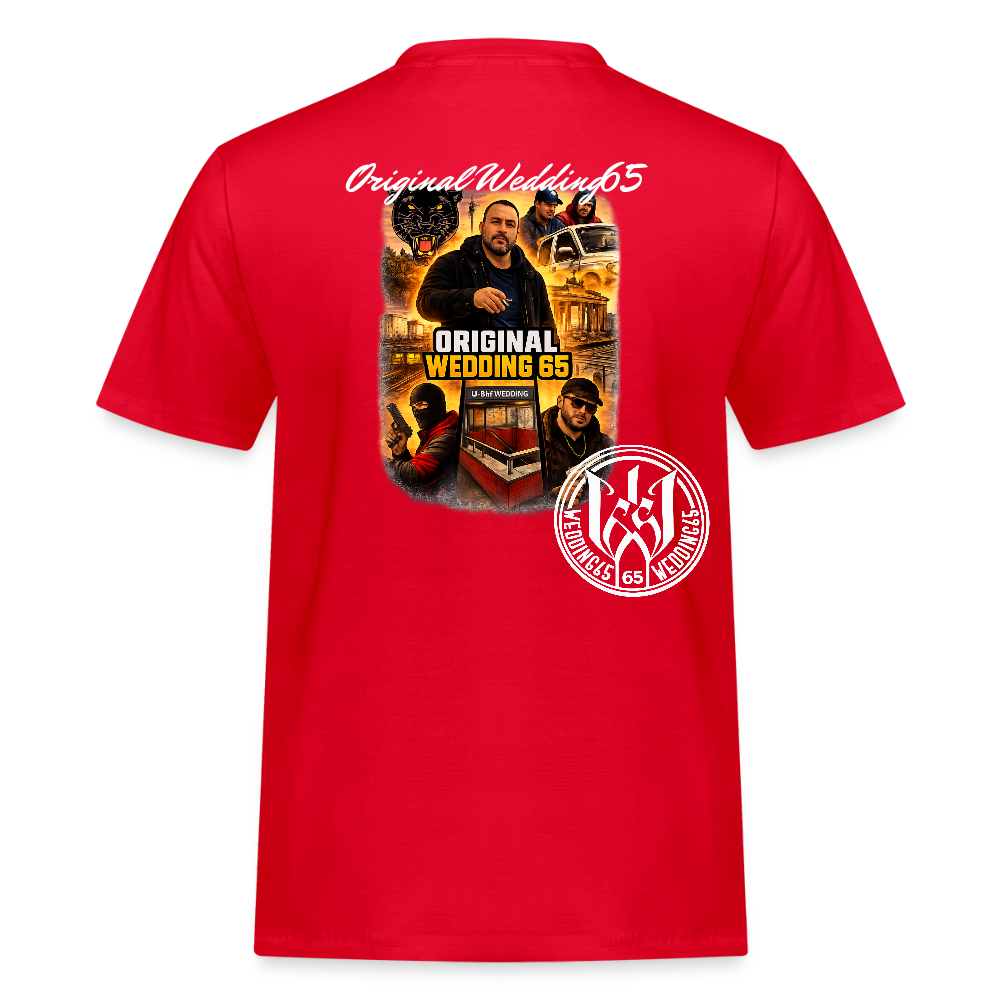 GTA Wedding65 Männer Streetwear T-Shirt - Rot