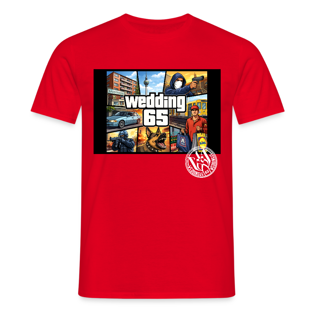 Männer Wedding 65 GTA T-Shirt - Rot