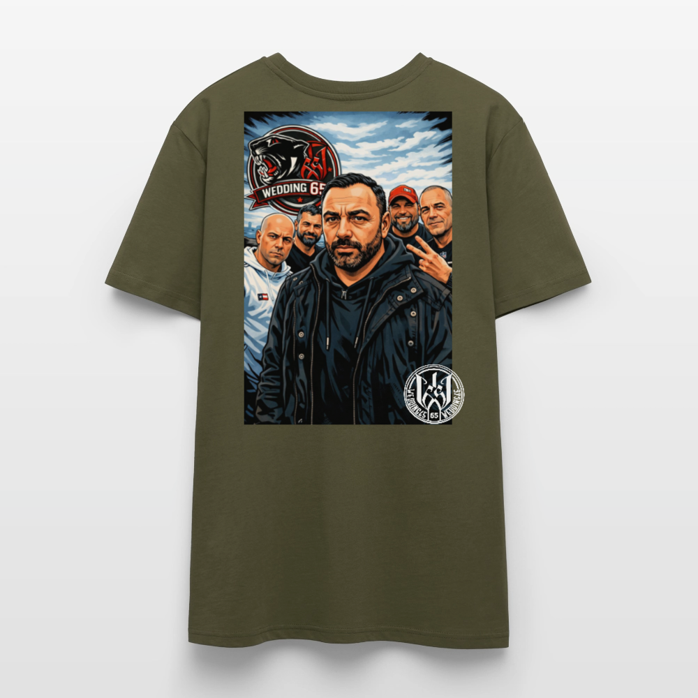 Red Panther Wedding65 Unisex T-Shirt CRAFTER - Khaki