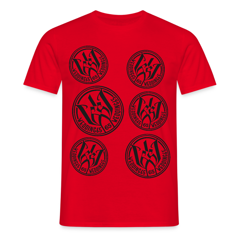 Original Wedding65 Logo Männer T-Shirt - Rot