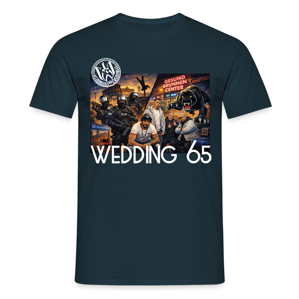 Gang Shirt Gesundbrunnen Wedding 65 Männer T-Shirt - Navy