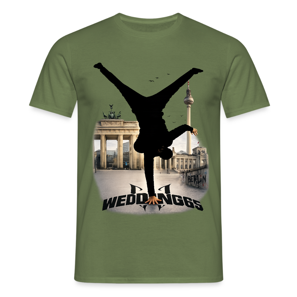 Berlin Sight Skyline Wedding 65 Männer T-Shirt - Militärgrün