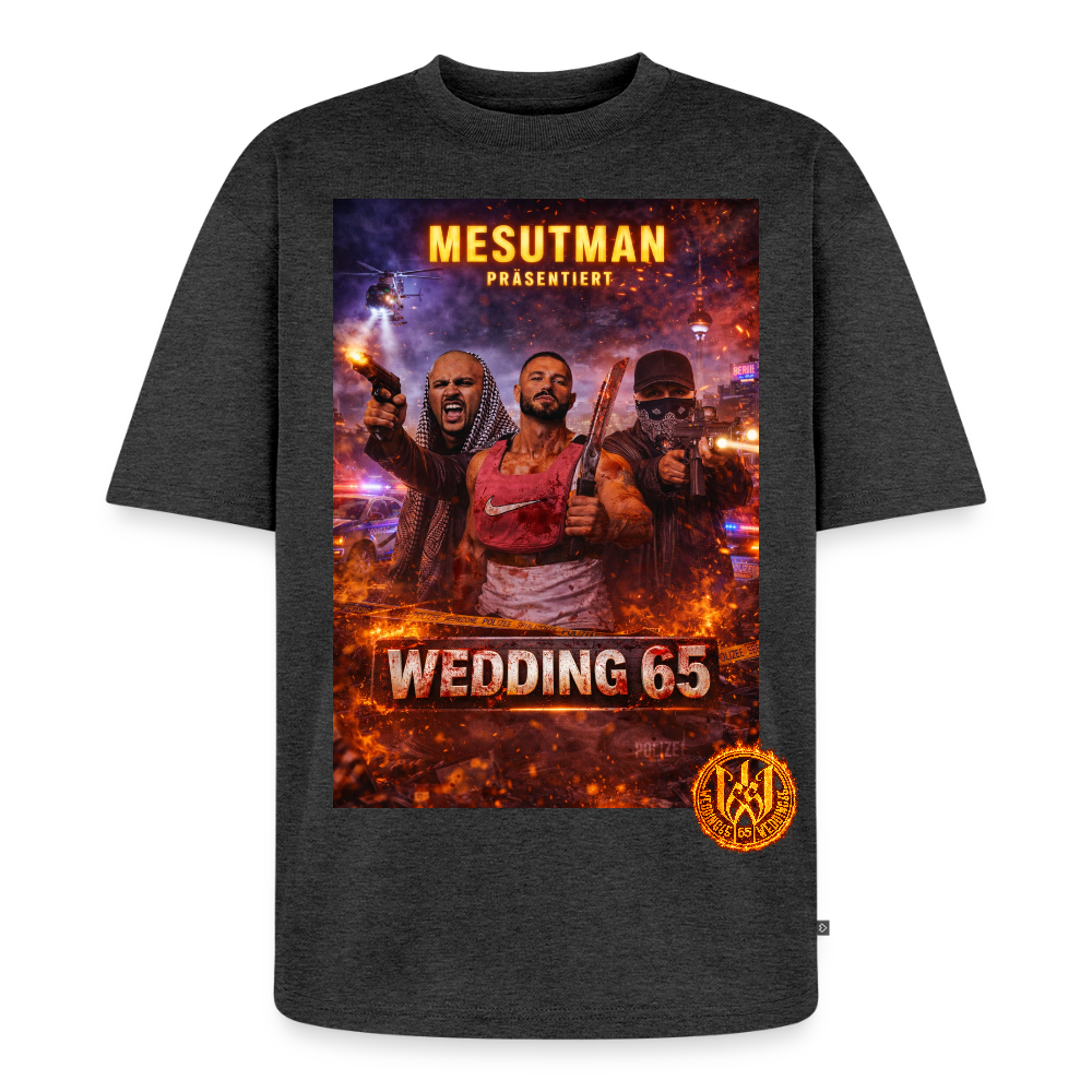 Mesutman Wedding 65 Premium Oversized Bio T-Shirt - Anthrazit meliert
