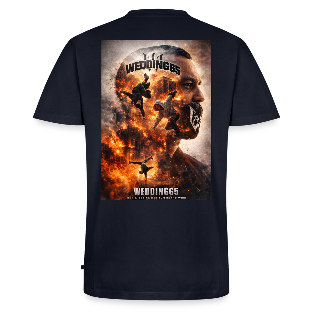 Wedding65 Brand Männer T-Shirt mit V-Ausschnitt von Stanley & Stella - Navy