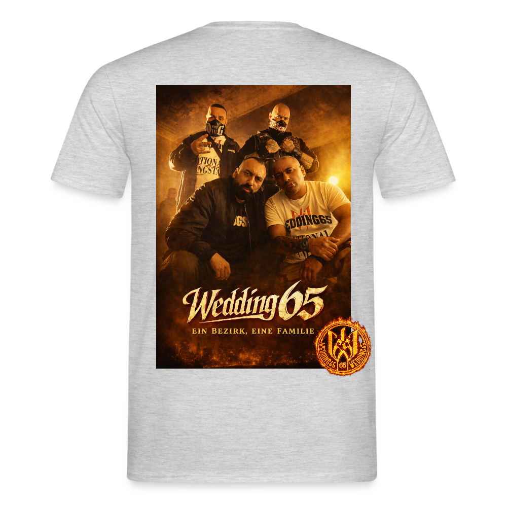 Fire Wedding65 Männer T-Shirt - Grau meliert