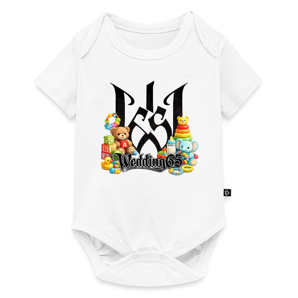 Wedding 65 Baby Bio-Kurzarm-Body - Weiß