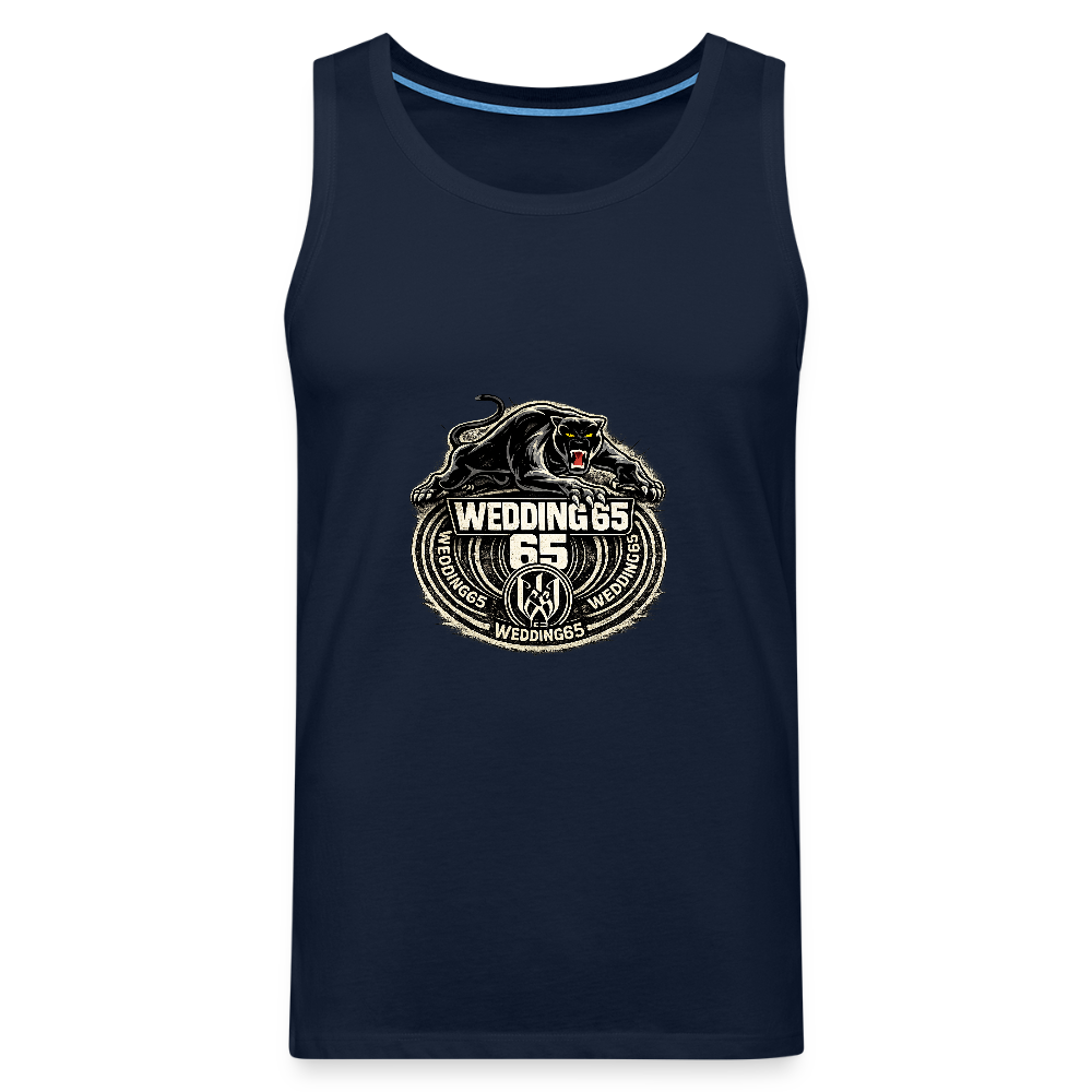 Panther Wedding 65 Männer Premium Tank Top - Navy