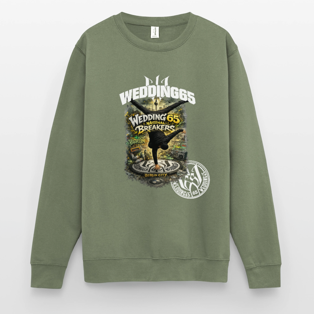 Berlin Wedding65 Breakers Männer Premium Sweatshirt - Armeegrün