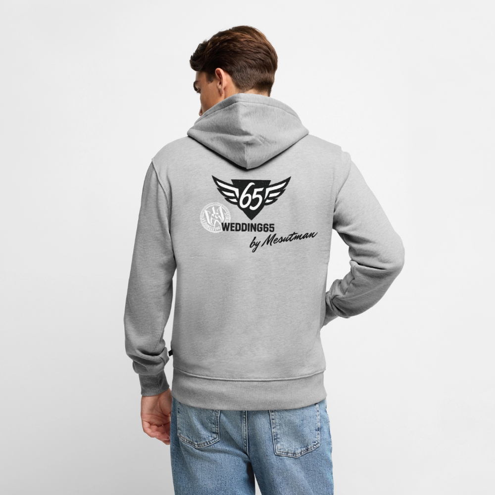 Cla$$ic Wedding 65 Berlin Männer Premium Kapuzenjacke - Grau meliert