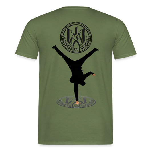 White Logo Breakdancer Mesutman Wedding65 Männer T-Shirt - Militärgrün