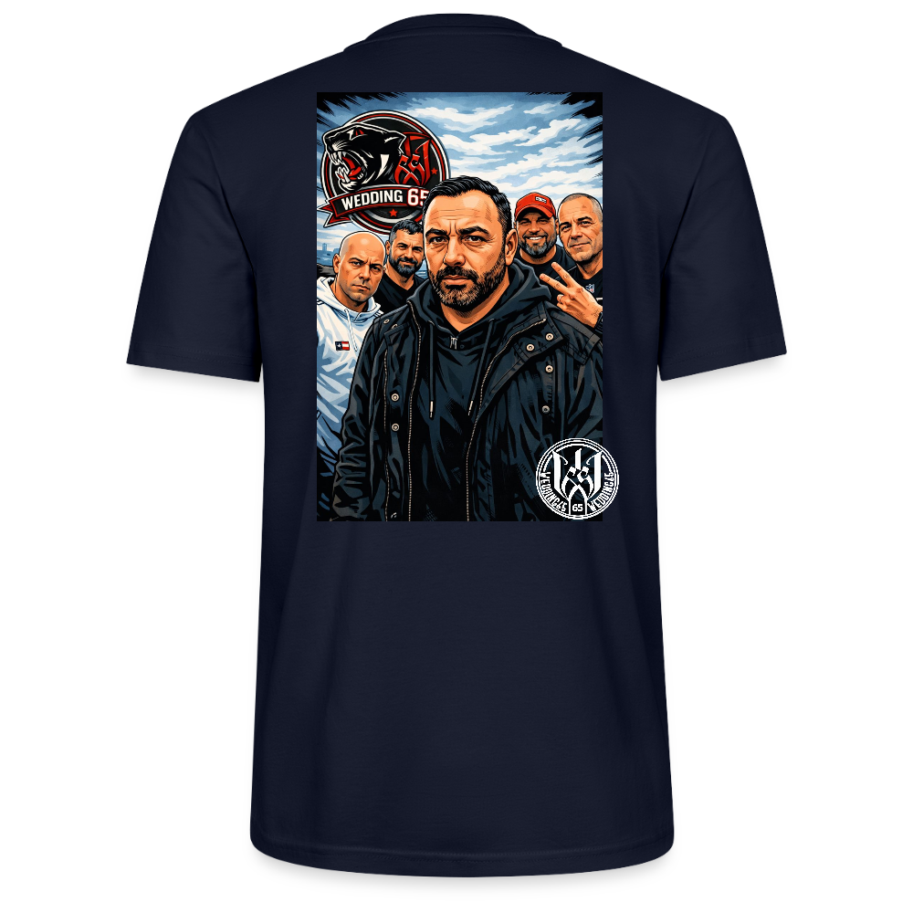 Red Panther Wedding65 Unisex T-Shirt CRAFTER - Navy