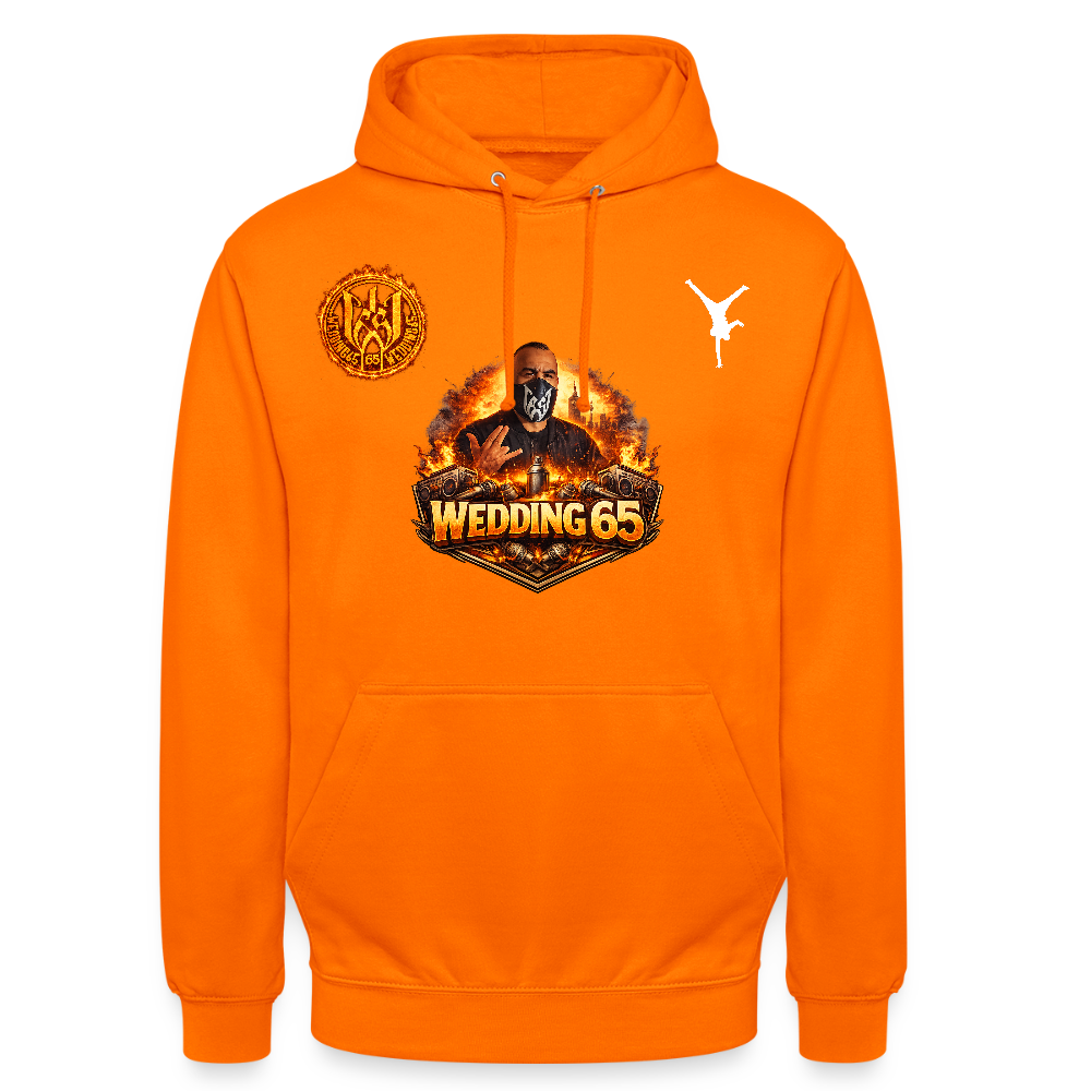 Fire Breakdance Wedding 65 Unisex Hoodie - Orange